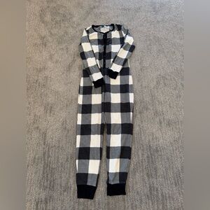 Old Navy buffalo check onesie, size medium